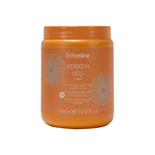 ECHOSLINE Mάσκα μαλλιών με κερατίνη Keratin Veg 1000ml