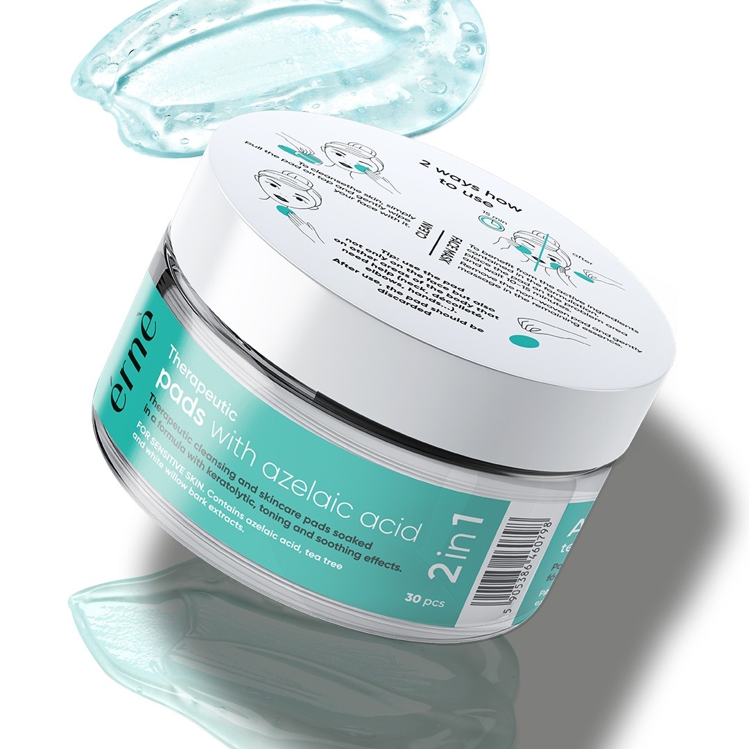 ERNE THERAPEUTIC PADS 2 IN 1 30 ΤΕΜΑΧΙΑ ME ΑΖΕΛΑΙΚΟ ΟΞΥ ΓΙΑ ΕΥΑΙΣΘΗΤΑ ΔΕΡΜΑΤΑ