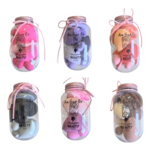 RORO Σφουγγαράκια μακιγιαζ blending σετ 14τμχ σε βαζο