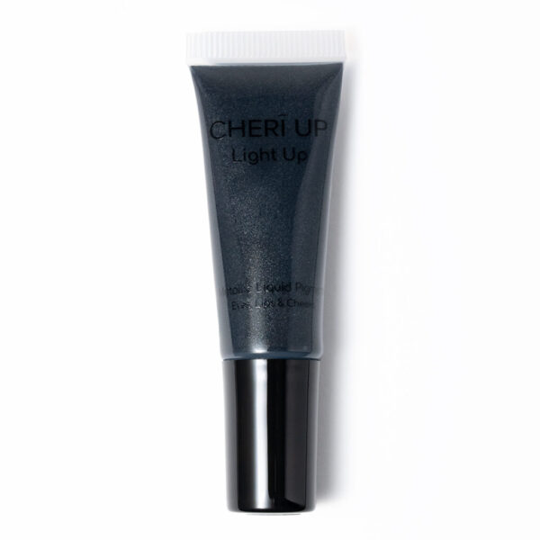 CHERĪ_UP LIGHT UP LIQUID EYESHADOW TINT BLACK PARADISE METALLIC