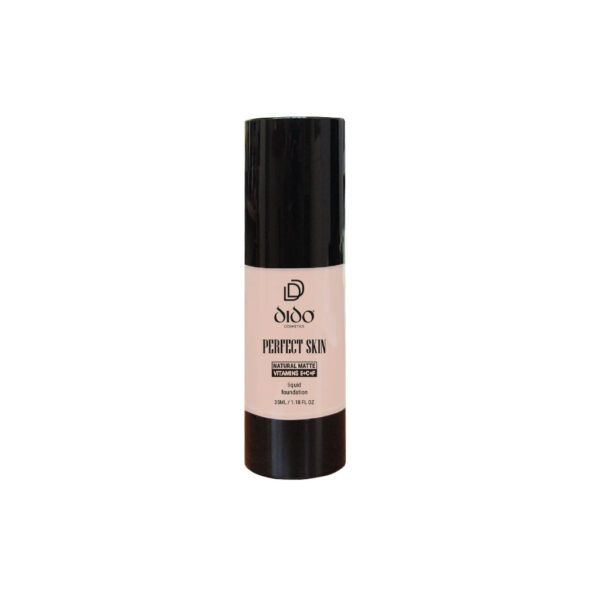 To νέο Perfect Skin Foundation της Dido προσφέρει ενιαίο matte αποτέλεσμα που διαρκεί πολλές ώρες! Με την πουδρένια matte αίσθηση και το σύμπλεγμα βιταμινών C,E,F η επιδερμίδα έχει υπέροχη περιποιημένη όψη με no masking effect!