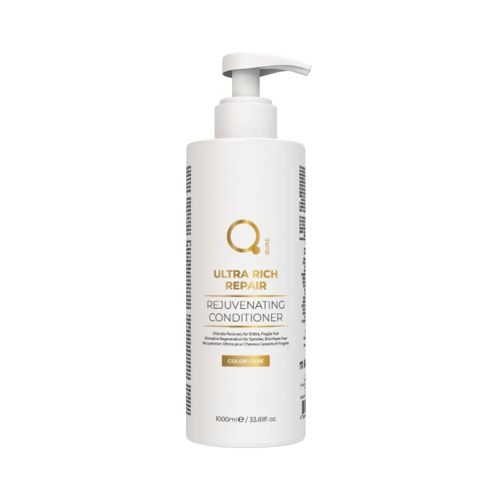 Το Ultra Rich Repair Rejuvenating Conditioner 1000ml προσφέρει βαθιά θρέψη και αναδόμηση με Πρωτεΐνες Κερατίνης, Κολλαγόνο και Υδρολυμένο Μετάξι. Ρυθμίζει τα κατιονικά της τρίχας, επαναφέρει την υγρασία και αποτρέπει το φριζάρισμα, χαρίζοντας λάμψη και απαλή υφή στα μαλλιά σας.
