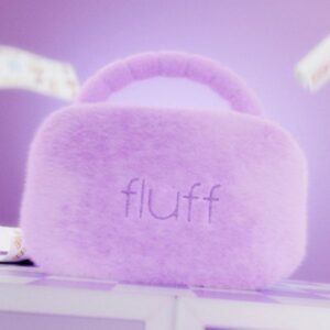 Fluff Fluffy Cosmetic Bag Large Purple