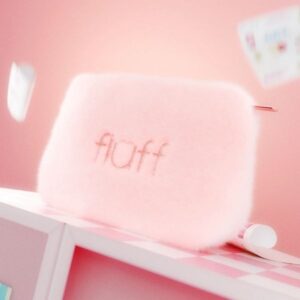 Fluff Fluffy Cosmetic Bag Medium Pink