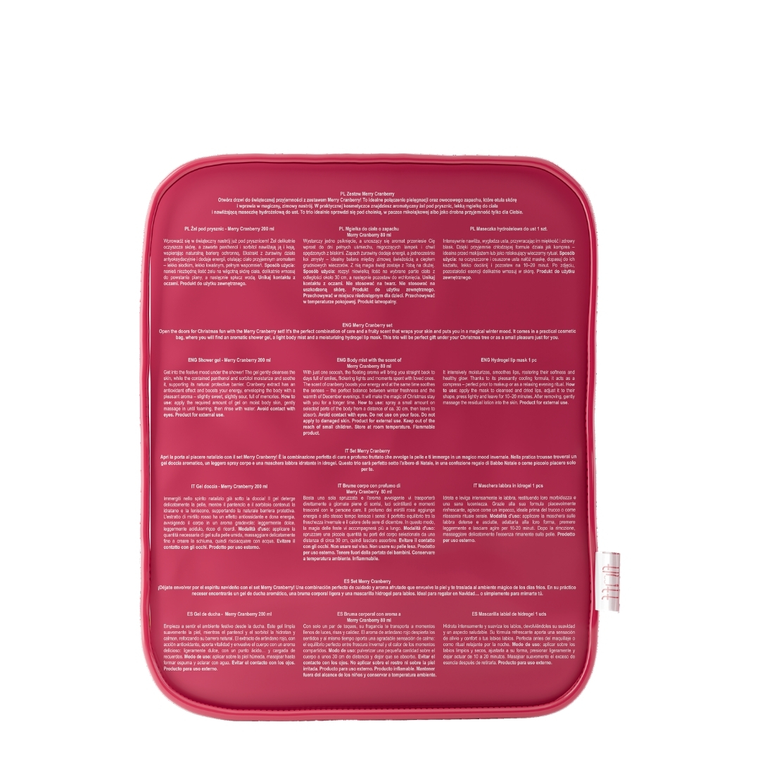 Fluff Face & Body Care Set MERRY CRANBERRY 3pcs - Image 2