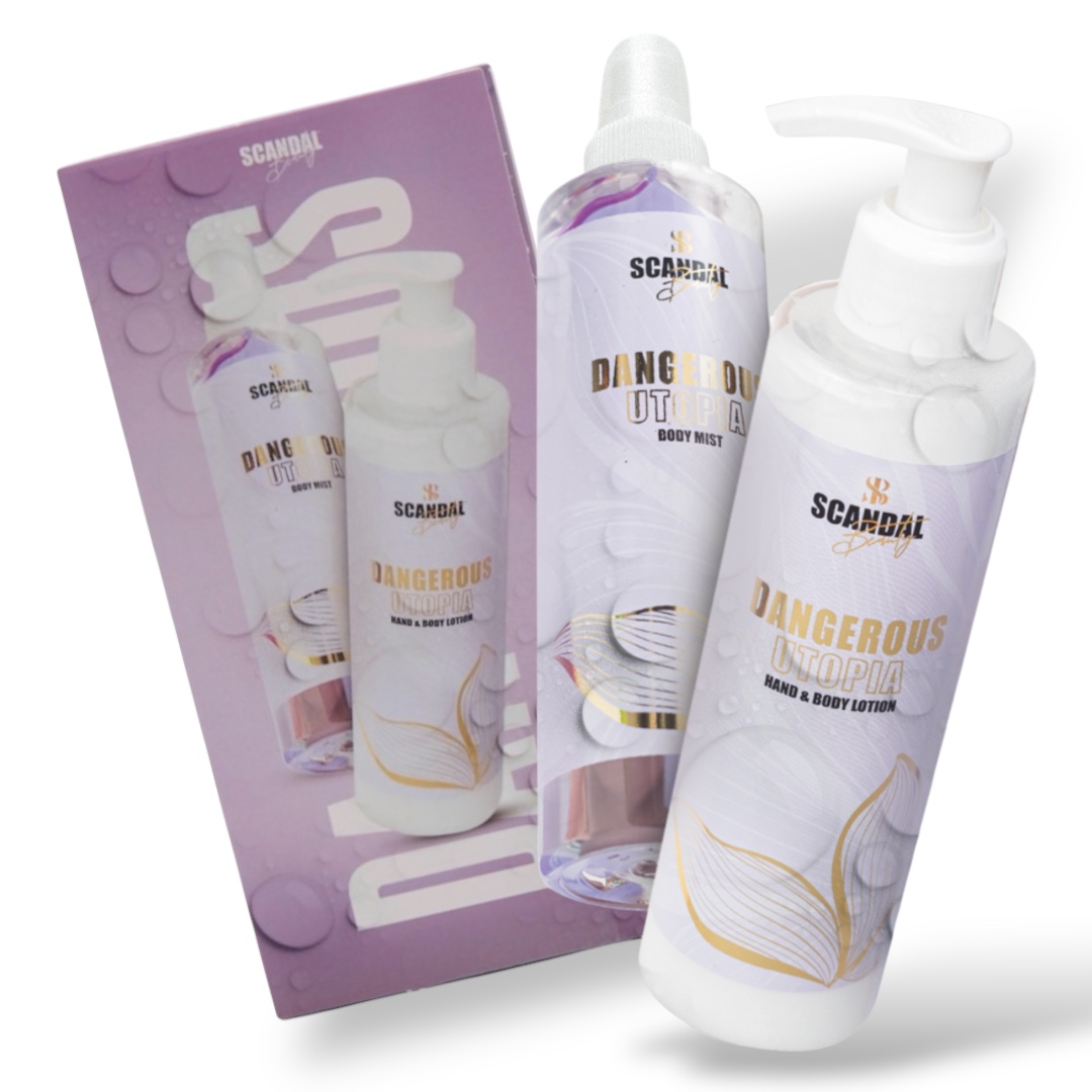 SCANDAL BEAUTY Σετ Περιποίησης Σώματος “Dangerous Utopia” με Άρωμα Δροσιάς – Λοσιόν & Σπρέι (2x200ml)