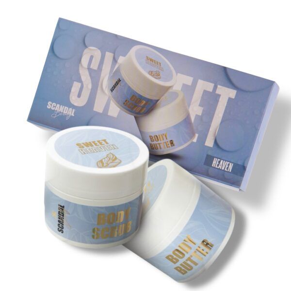 SCANDAL BEAUTY Σετ Περιποίησης Σώματος “Sweet Heaven” με Άρωμα Musk – Scrub & Body Butter (2x200ml)