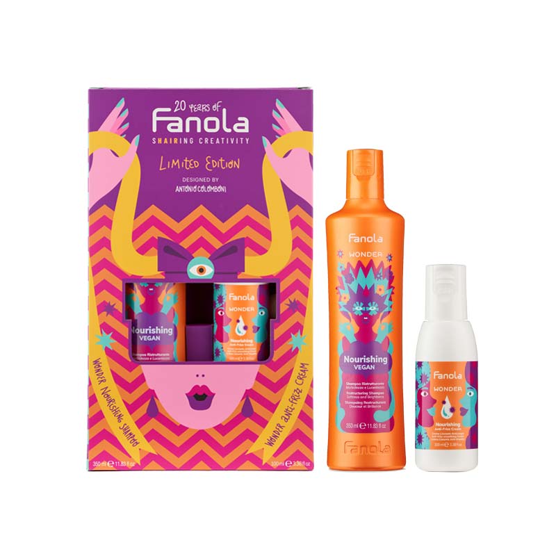 FANOLA Wonder Nourishing Celebration KIT Shampoo + Anti-Frizz Cream