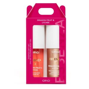 GRIGI GIFT SET ESSENZA BODY MIST 90ML + BODY GEL 90ML NO 12 DRAGON FRUIT AND LYCHI