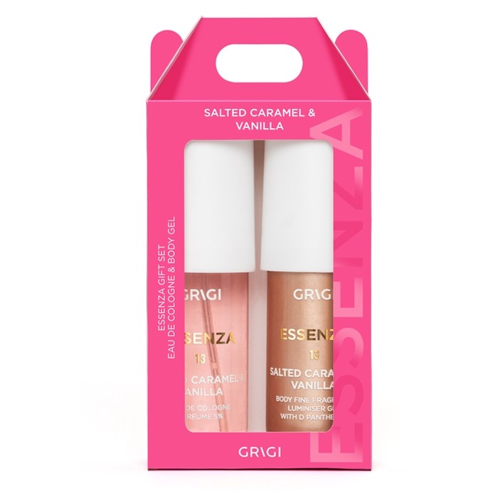 GRIGI GIFT SET ESSENZA BODY MIST 90ML + BODY GEL 90ML NO 13 SALTED CARAMEL & VANILLA