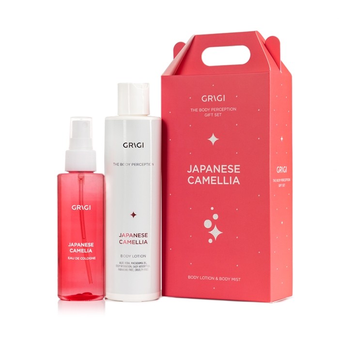 GRIGI GIFT SET EAU DE COLOGNE JAPANESE CAMELIA 100 ML + B.LOTION 250ML JAPANESE CAMELIA