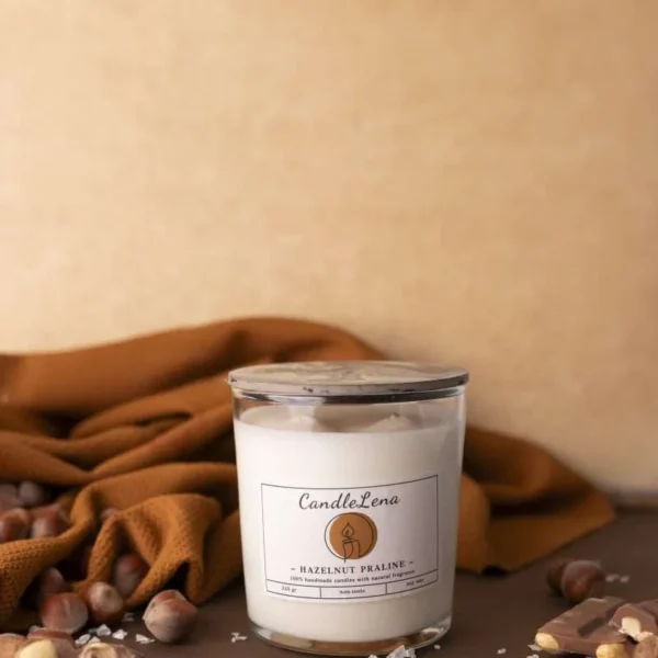 CANDLELENA Κερί Σόγιας Hazelnut Praline 245 Gr