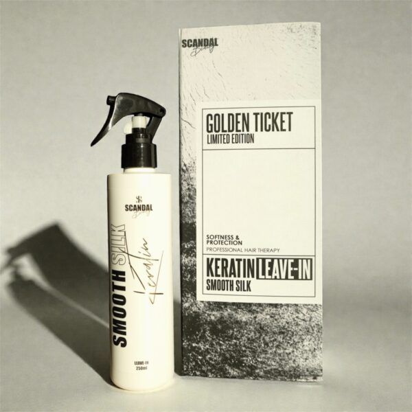 SCANDAL GOLDEN KERATIN ΕΠΕΤΕΙΑΚΗ ΕΝΕΡΓΕΙΑ LEAVE IN KERATIN SMOOTH SILK 250ml