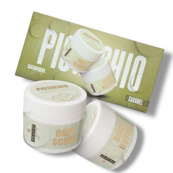 Περιποίησης Σώματος με Άρωμα “Pistachio & Caramel” – Scrub &Body Butter