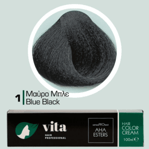 Vita Hair Professional βαφή μαλλιών 1 Μαύρο Μπλε 100ml