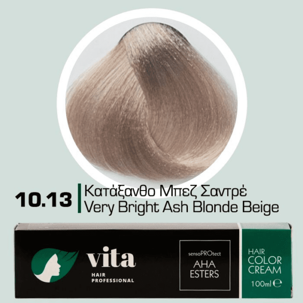 Vita Hair Professional βαφή μαλλιών 10.13 Κατάξανθο Μπεζ Σαντρέ 100ml