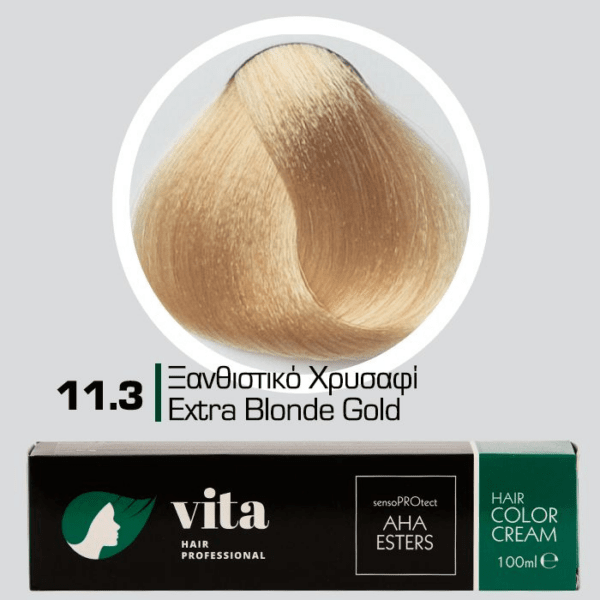 Vita Hair Professional βαφή μαλλιών 11.3 Ξανθιστικό Χρυσό 100ml