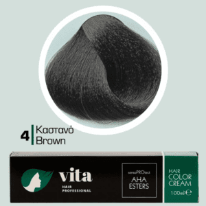 Vita Hair Professional βαφή μαλλιών 4 Καστανό 100ml