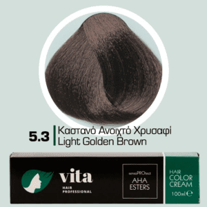 Vita Hair Professional βαφή μαλλιών 5.3 Καστανό Ανοιχτό Χρυσαφί 100ml