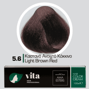Vita Hair Professional βαφή μαλλιών 5.6 Καστανό Ανοιχτό Κόκκινο 100ml