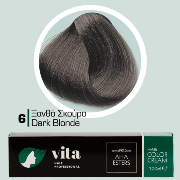 Vita Hair Professional βαφή μαλλιών 6 Ξανθό Σκούρο 100ml