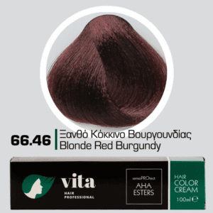 Vita Hair Professional βαφή μαλλιών 66.46 Ξανθό Κόκκινο Βουργουνδίας 100ml
