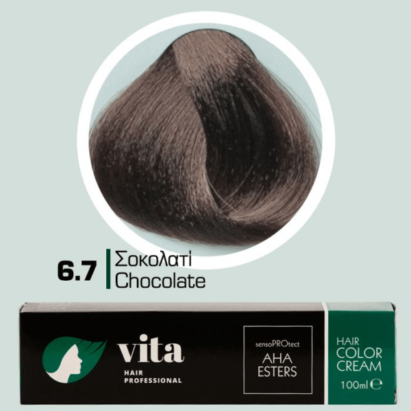 Vita Hair Professional βαφή μαλλιών 6.7 Σοκολατί 100ml