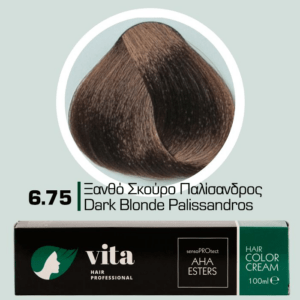 Vita Hair Professional βαφή μαλλιών 6.75 Ξανθό Σκούρο Παλίσανδρος 100ml