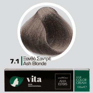 Vita Hair Professional βαφή μαλλιών 7.1 Ξανθό Σαντρέ 100ml