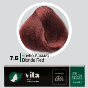 Vita Hair Professional βαφή μαλλιών 7.6 Ξανθό Κόκκινο 100ml