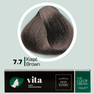 Vita Hair Professional βαφή μαλλιών 7.7 Καφέ 100ml