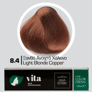Vita Hair Professional βαφή μαλλιών 8.4 Ξανθό Ανοιχτό Χάλκινο 100ml