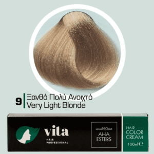 Vita Hair Professional βαφή μαλλιών 9 Ξανθό Πολύ Ανοιχτό 100ml