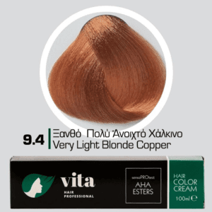 Vita Hair Professional βαφή μαλλιών 9.4 Ξανθό Πολύ Ανοιχτό Χάλκινο 100ml