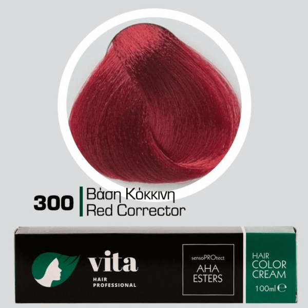 Vita Hair Professional βαφή μαλλιών 300 Βάση Κόκκινη 100ml