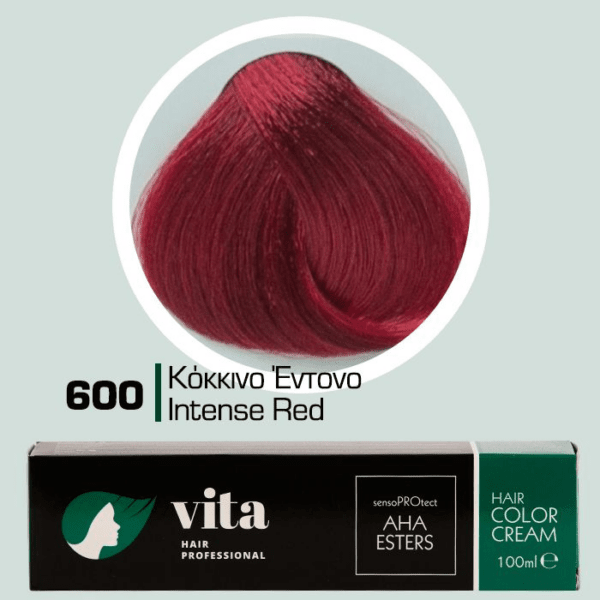 Vita Hair Professional βαφή μαλλιών 600 Κόκκινο Έντονο - Special Meches 100ml
