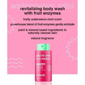 B.FRESH Revitalizing Αφρόλουτρο gel 473ml, You're one in a melon - Image 3