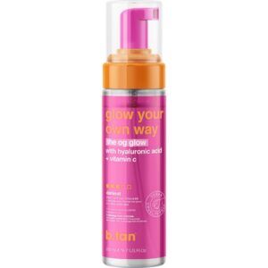 B.TAN Glow your own way Διαφανές Self tan mousse κανονικής έντασης μαυρίσματος 200ML