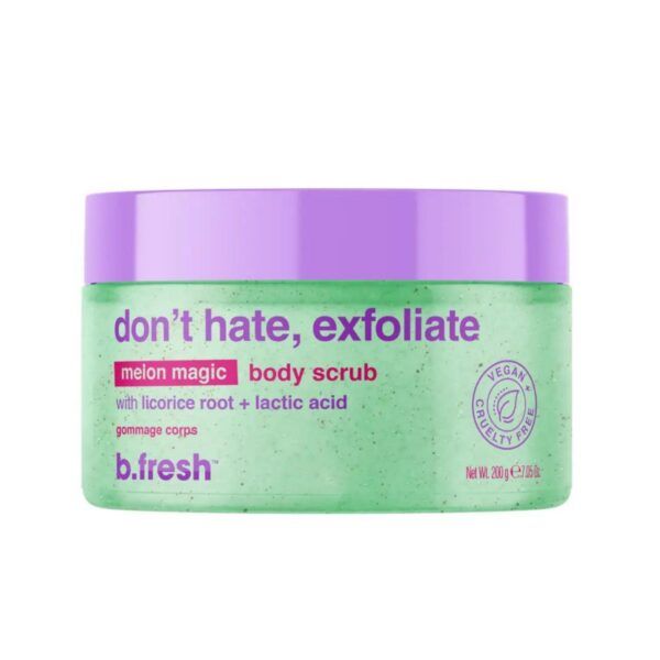 B.FRESH Scrub λάμψης & απολέπισης σώματος, don't hate, exfoliate 200gr