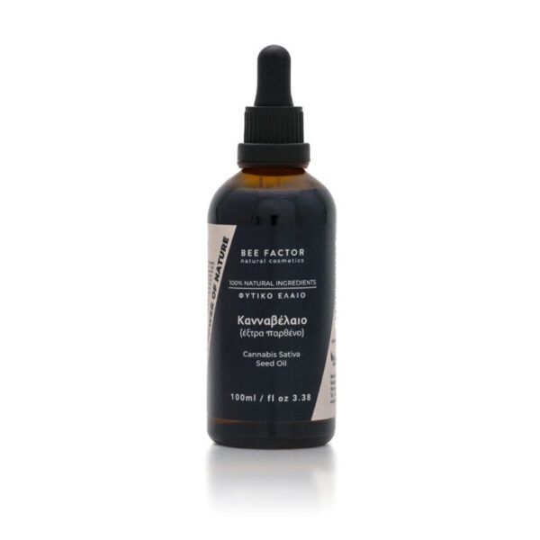 BEE FACTOR Hemp Oil (Extra Virgin) – 100ml Κανναβέλαιο – Υψηλής Ποιότητας Φυτικό Έλαιο – 100ml